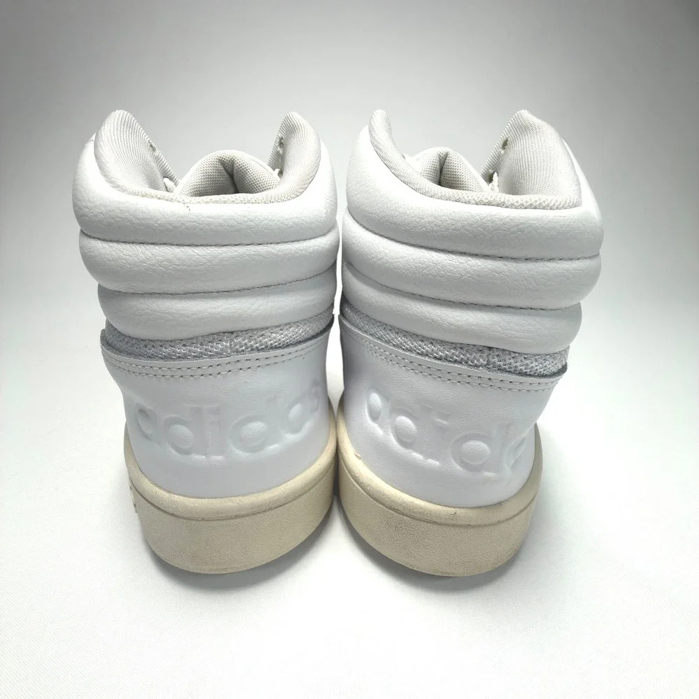 Adidas Hoops 2.0 Mid Shoes Mens 12 White Blue Red‎ Basketball Sneakers FW8252